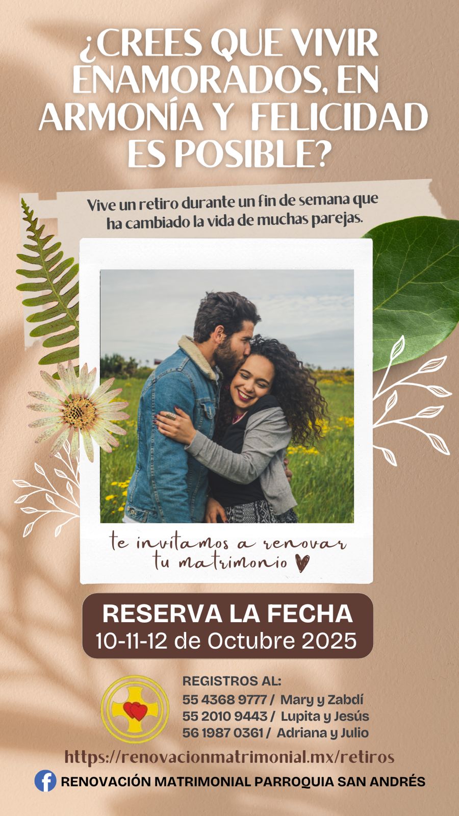 Flyer retiro Oct. 2025